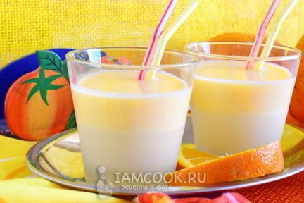Смузи из кефира с апельсином