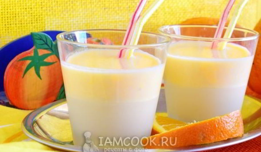 Рецепт смузей из кефира с апельсином