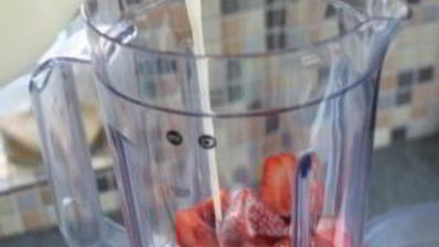 смузи из клубники и банана