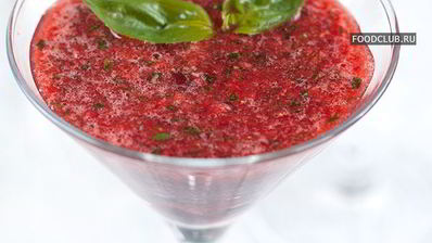 смузи из клубники с базиликом