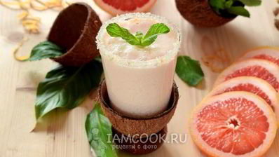 смузи из красного грейпфрута и кокосового молока