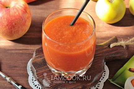 Смузи из моркови и яблок