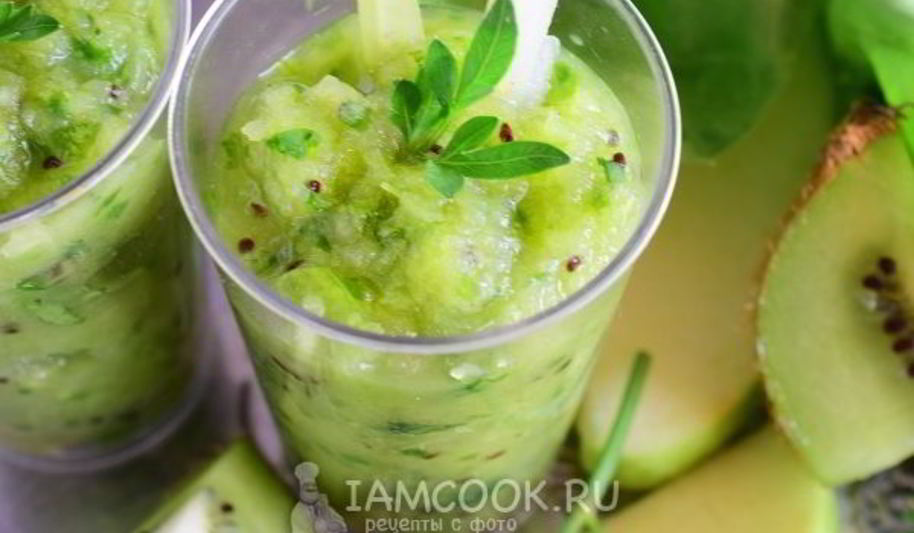 Рецепт смузей из сельдерея, яблока и киви