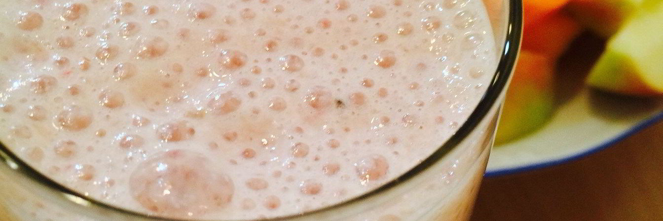 Смузи из замороженных фруктов с овсяными хлопьями