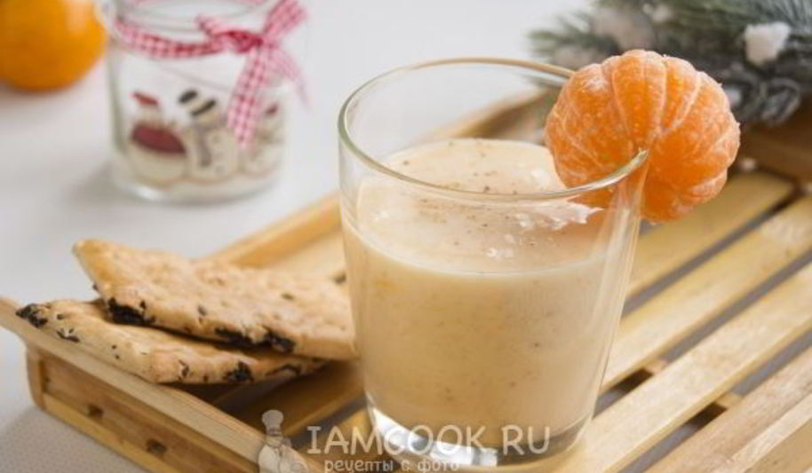 Рецепт смузей мандариновый с бананом