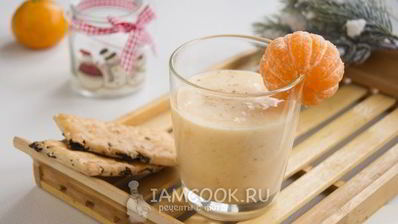 смузи мандариновый с бананом