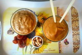 Смузи с бананами и курагой