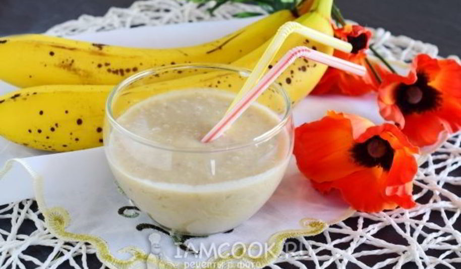 Рецепт смузей с бананом и кокосовым молоком