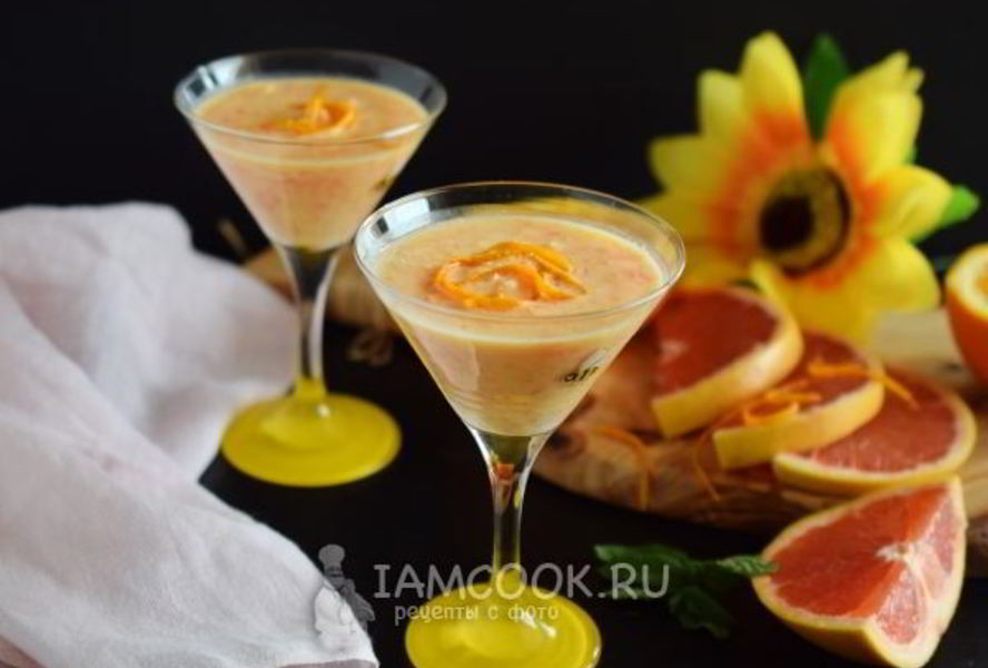 Смузи с грейпфрутом и апельсином