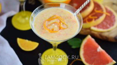 смузи с грейпфрутом и апельсином