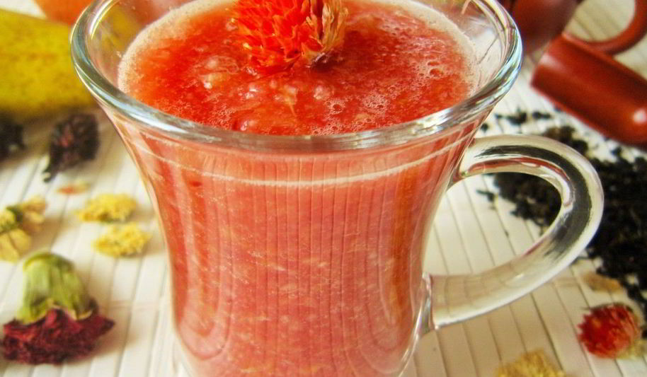 Рецепт смузей с грушей, апельсином и зеленым чаем