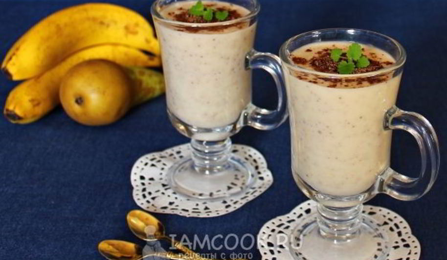 Рецепт смузей с грушей и бананом