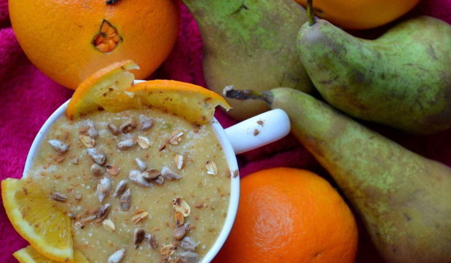 Рецепт смузей с хурмой и грушей