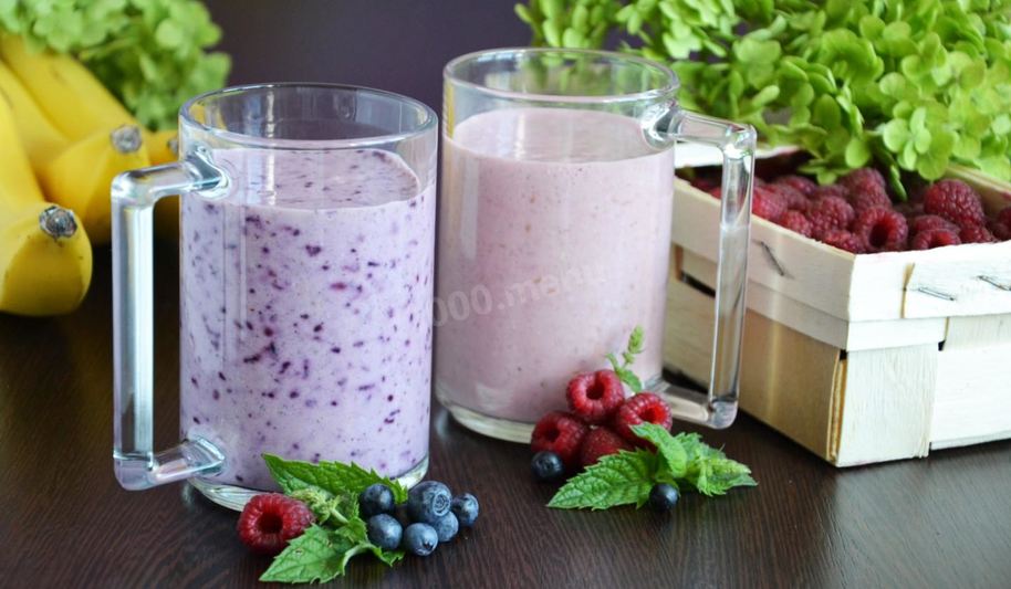 Рецепт смузей с овсяными хлопьями бананом