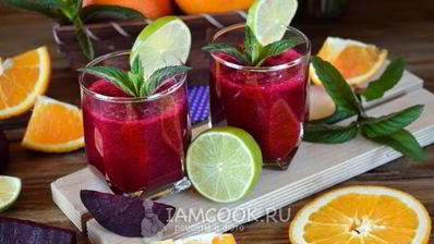 смузи с печеной свеклой