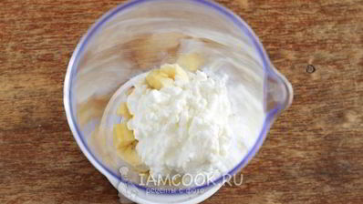 смузи с творогом и бананом