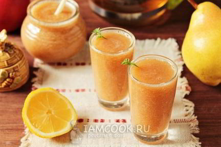 Смузи с яблоком и грушей