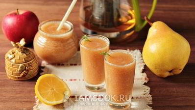 смузи с яблоком и грушей