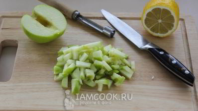 смузи с яблоком и творогом