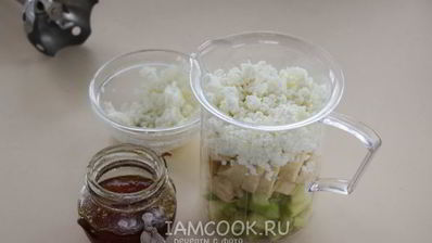 смузи с яблоком и творогом