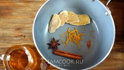 смузи с засахаренным имбирем