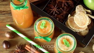 смузи с засахаренным имбирем