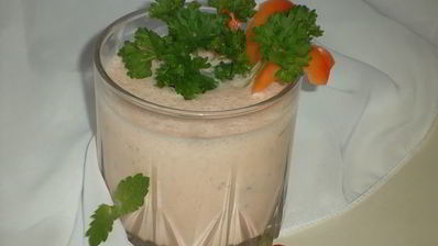 томатно-огуречный смузи с петрушкой