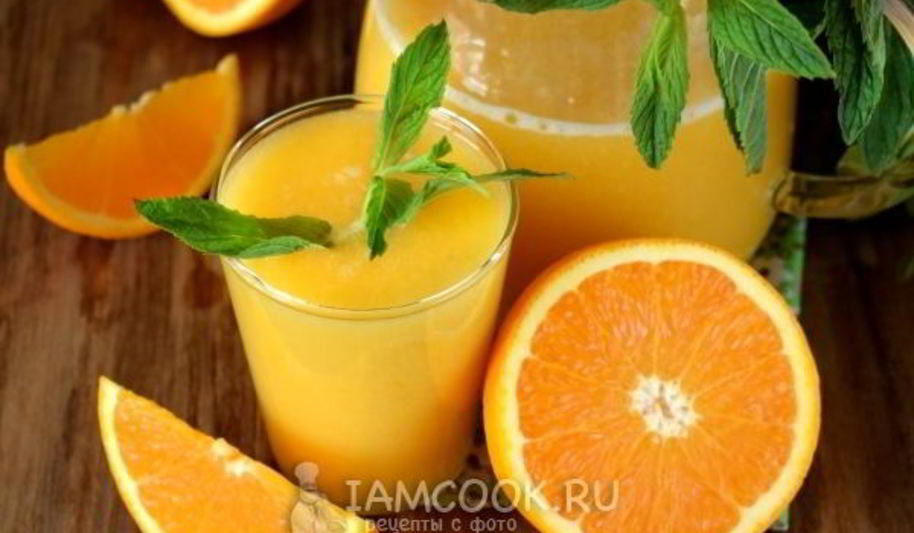 Рецепт тропического смузи с консервированным манго и ананасом