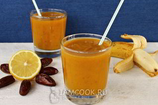 Тыквенный смузи с финиками