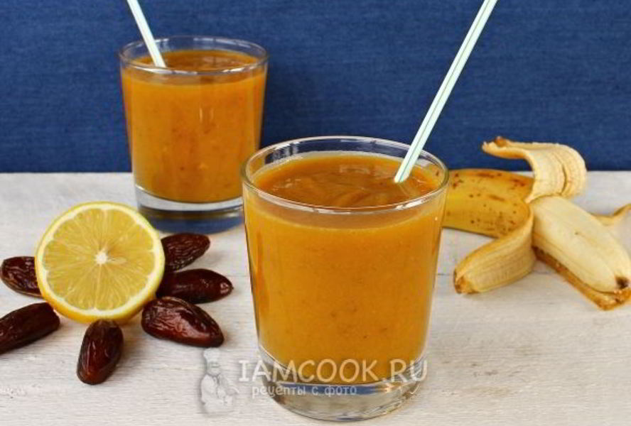 Тыквенный смузи с финиками