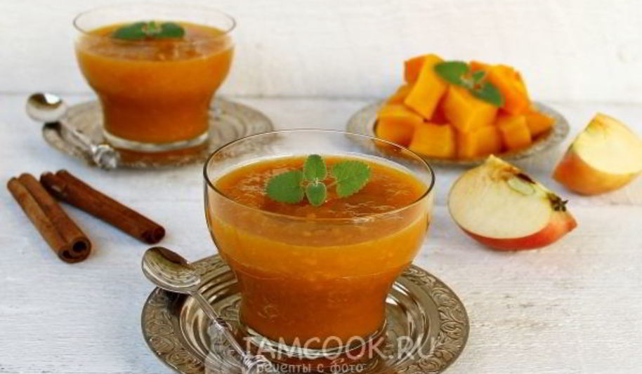 Рецепт тыквенного смузи с яблоками