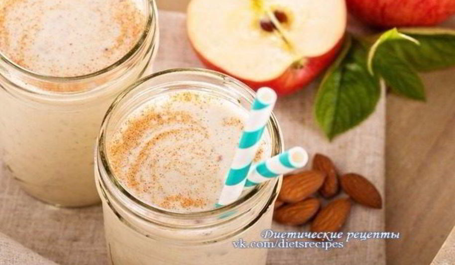 Рецепт яблочно-бананового смузи с корицей