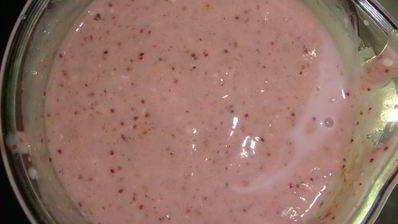 земляничный смузи с мюсли