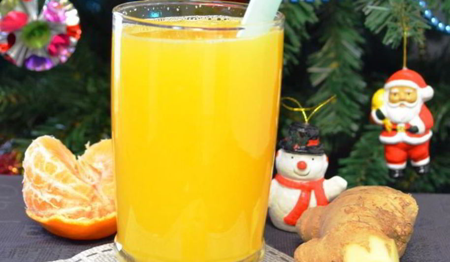 Рецепт мандаринова-имбирного сок