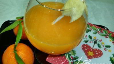 мандариново-имбирный сок