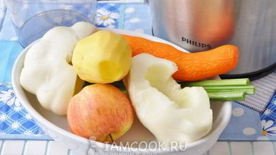 сок из свежих овощей с яблоком