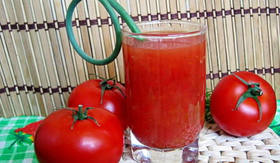 Рецепт томатного сока с мякотью