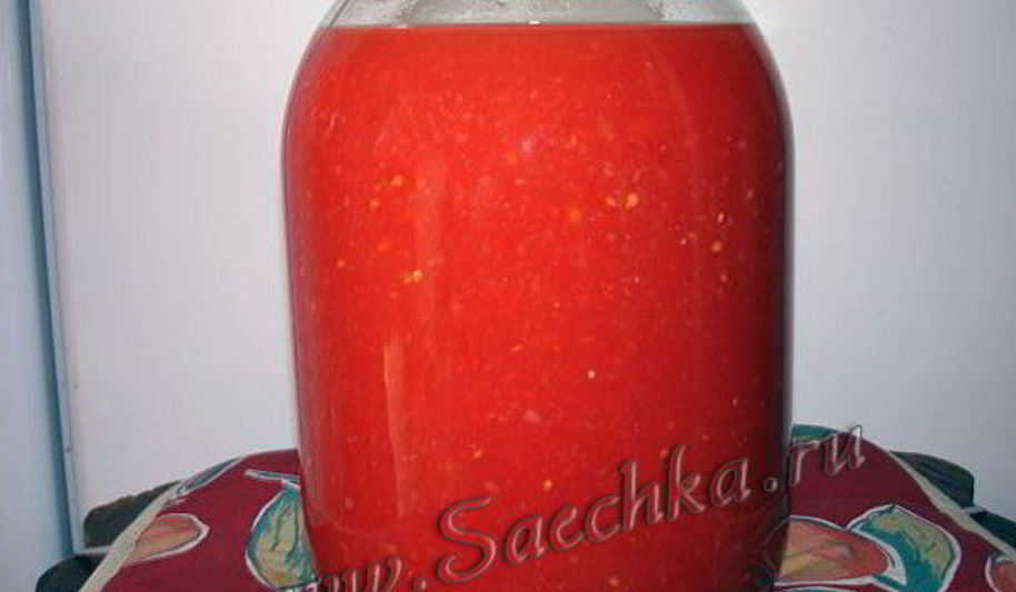 Рецепт томатного сока