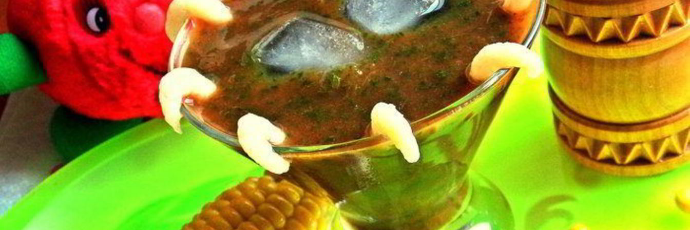 Томатно-шпинатный напиток