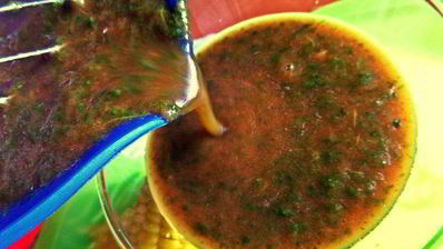 томатно-шпинатный напиток