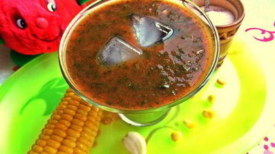 томатно-шпинатный напиток