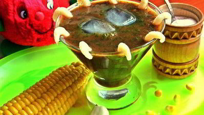 томатно-шпинатный напиток