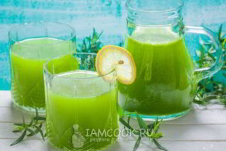 Зеленый коктейль Тархун