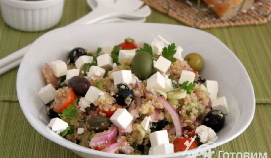 Рецепт греческого салата хориатики с киноа