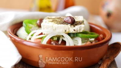 греческий салат с сыром фета
