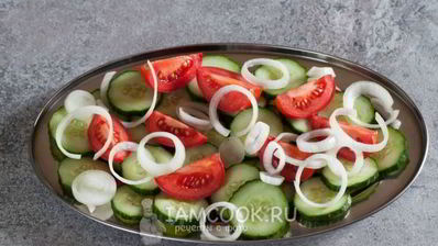 простой греческий салат по-гречески