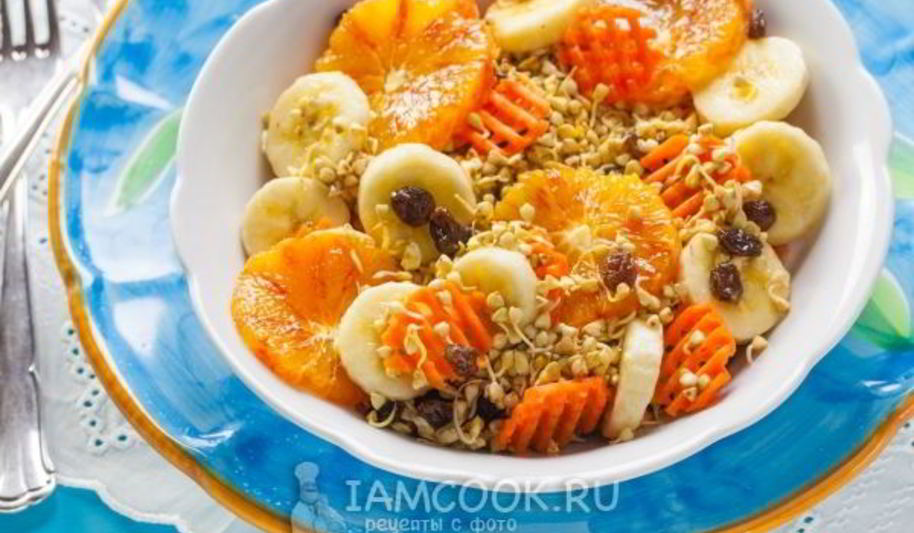 Рецепт салата с проростками гречки