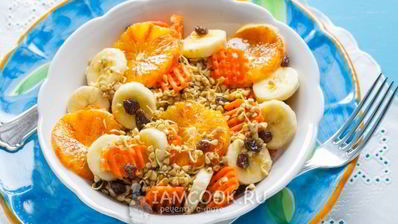 салат с проростками гречки