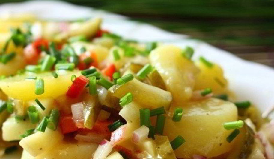 Рецепт берлинского картофельного салата с винегретной заправкой