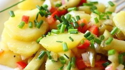 берлинский картофельный салат с винегретной заправкой